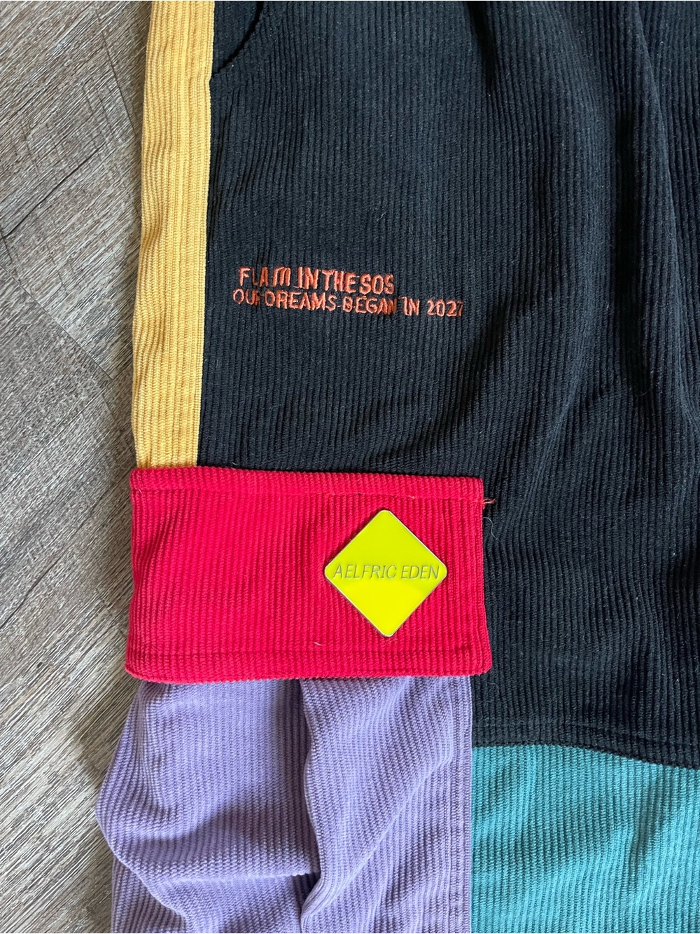 Aelfric Eden colorblock cargo corduroy pants - Picture 4 of 7